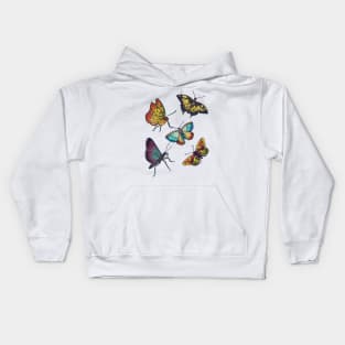 Butterflies and Moths Kids Hoodie